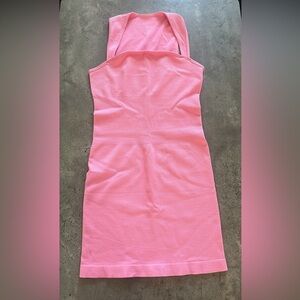 OQQ LG Baby Pink TikTok Viral Shapewear Mini Dress